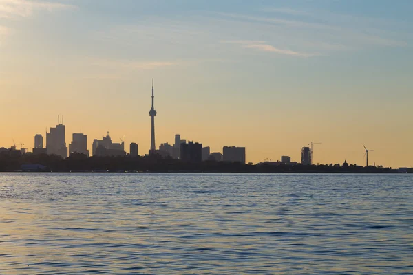 Toronto Skyline napfelkeltekor a másol hely — Stock Fotó