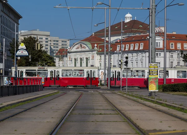 Stare Tramwaje w Wiedniu. — Zdjęcie stockowe