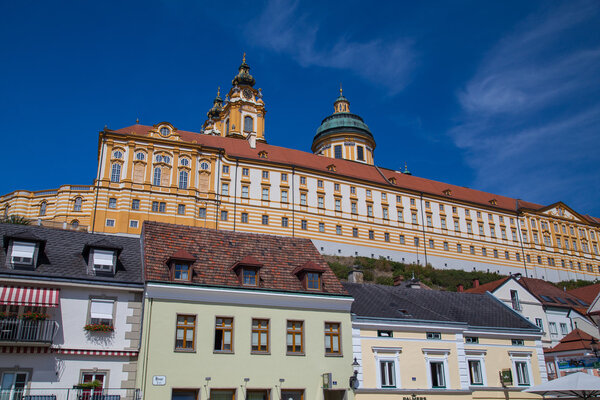 Melk Abbey and Streets in Melk Austria