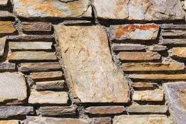 Kopya alanı üzerinde büyük bir tuğla tuğla duvar