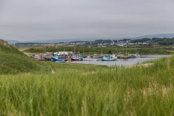 Boten in een haven in Inverness, Cape Breton — Stockfoto