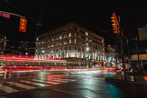 Vägar i Toronto på natten — Stockfoto