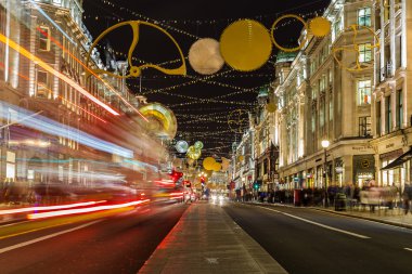 Regent Street Noel zamanı.