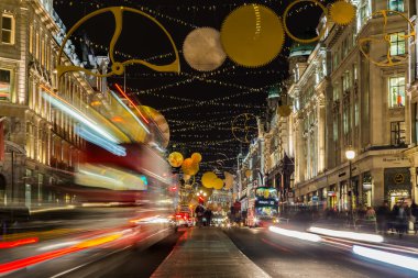 Regent Street Noel zamanı.