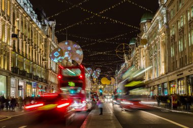 Regent Street Noel zamanı.