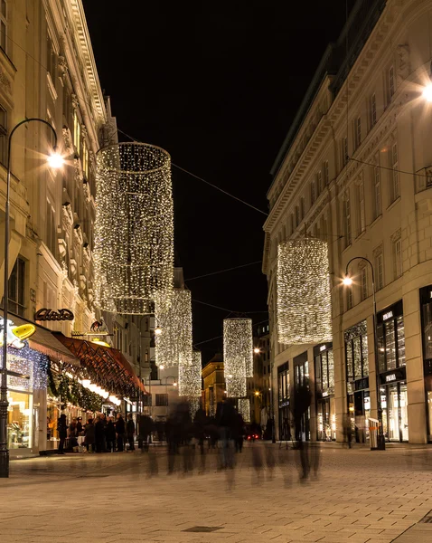 Bognergasse in Wenen op Kerstmis — Stockfoto