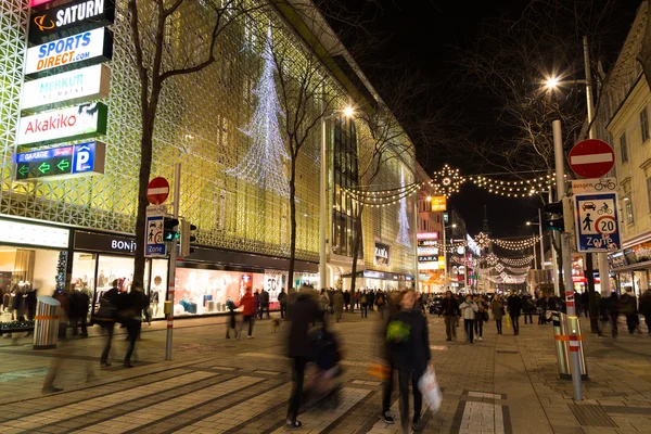 Mariahilferstrasse à Vienne à Noël — Photo