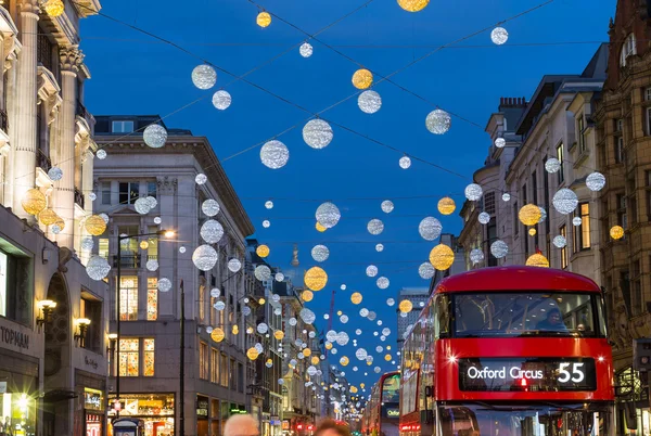 Oxford Street en Navidad —  Fotos de Stock