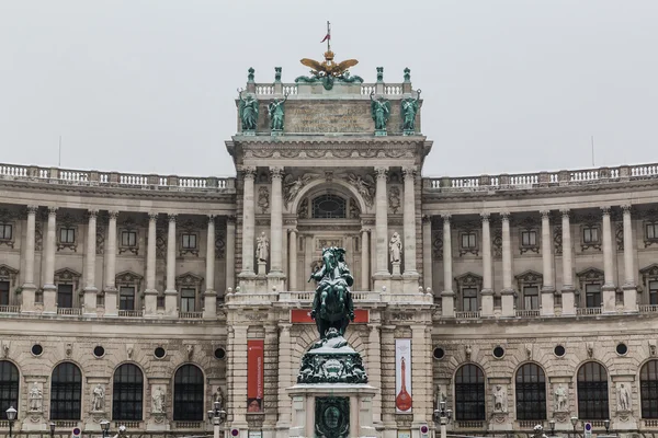Rakouská národní knihovna v zimě — Stock fotografie