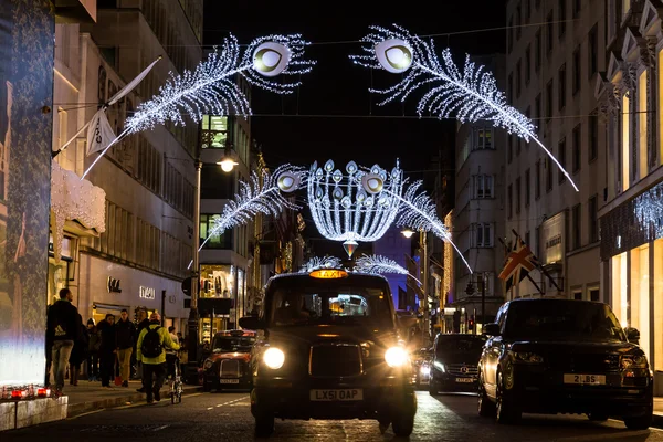 New Bond Street in London at Christmas — Stock Photo, Image