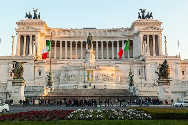 stock image Piazza Venezia and Vittoriano Emanuele Monument