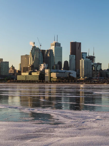 Toronto Downtown Skyline in the Winter Months — Stock Photo, Image