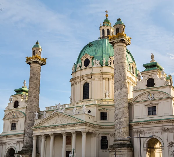 St. Charles's Church in Vienna Closeup — Stock Photo, Image