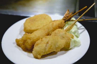 Japanese fried vegetables and shrimp 