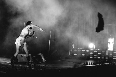 Santiago, Şili - 2017: Anna Tsuchiya Japon şarkıcı Anime Expo 'da canlı yayın)