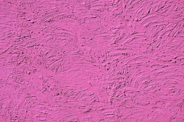 La textura de las paredes de color lila pintado grandes trazos erráticos de dolor — Foto de Stock