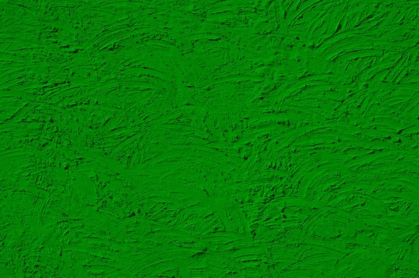 The texture of green walls painted large erratic strokes of pain — Stock Photo, Image