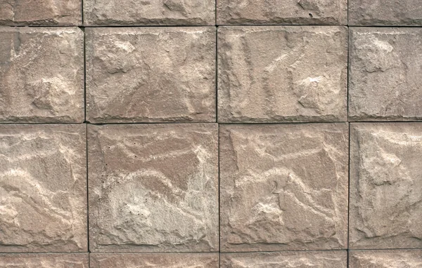 Textur der Wand der großen graubraunen Steine (getönt im Sepi) — Stockfoto