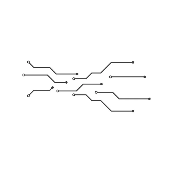 Šablona Vektoru Loga Technologie Obvodu — Stockový vektor