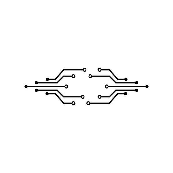 Šablona Vektoru Loga Technologie Obvodu — Stockový vektor