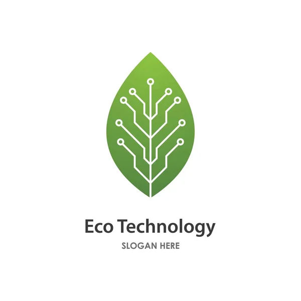Eco Energy Illustration Logo Vector Design — Stock Vector