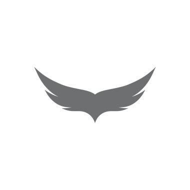 Kanat illüstrasyon logosu ve sembol vektör tasarımı