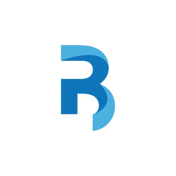 B初期文字ロゴベクトルテンプレート — ストックベクタ