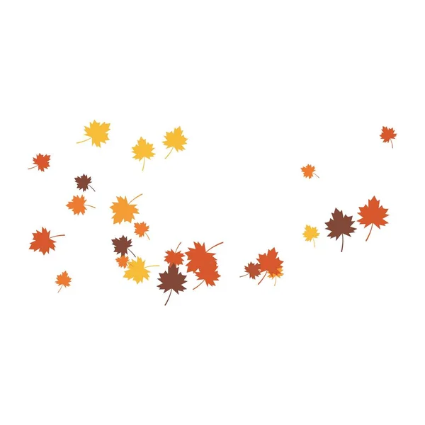 Herfst Blad Achtergrond Template Vector Illustratie — Stockvector