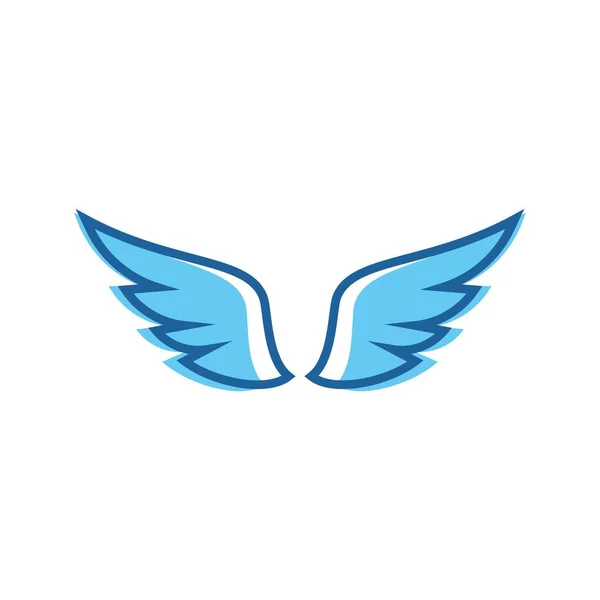 Logo Ilustrace Křídla Návrh Vektoru Symbolů — Stockový vektor