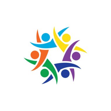 Topluluk, ağ ve sosyal logo tasarımı