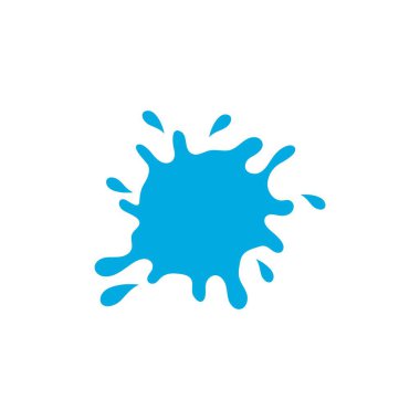 Su Sıçratma ilüstrasyon logo vektör tasarımı