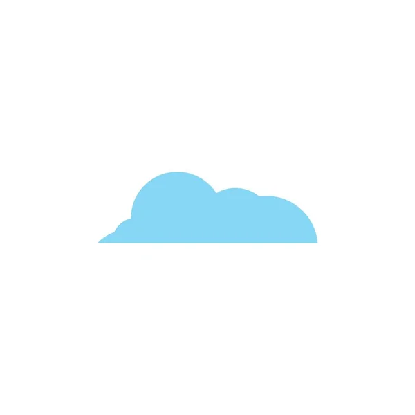 Cloud Icoon Vector Plat Ontwerp — Stockvector