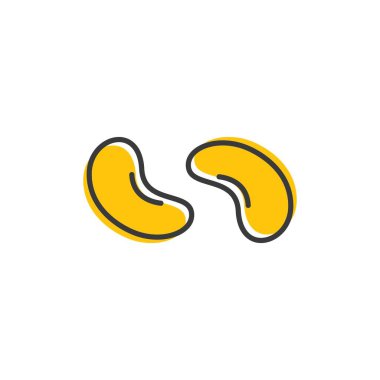 Soya fasulyesi ikonu çizimi