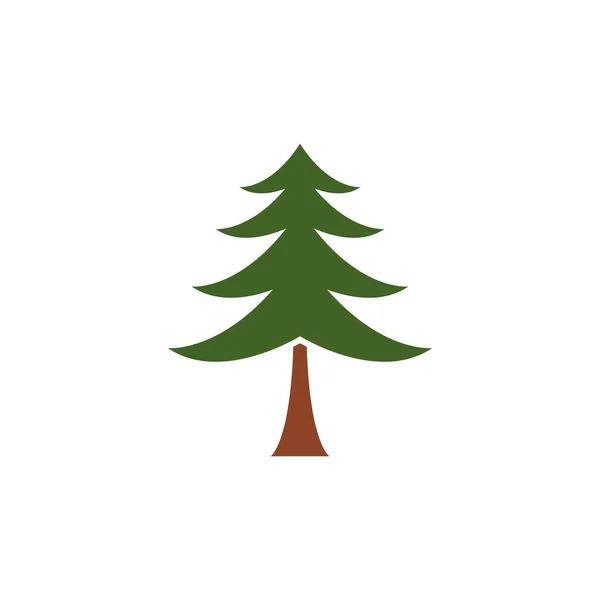 Pinienbaum Logo Illustration Design — Stockvektor