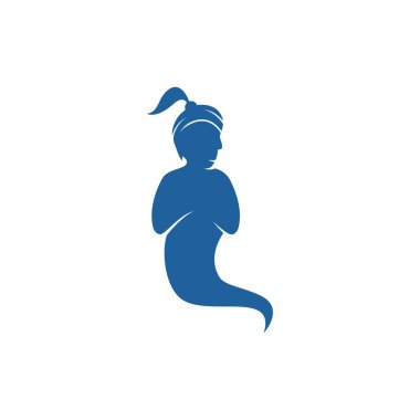 Genie logo illüstrasyon vektör tasarımı