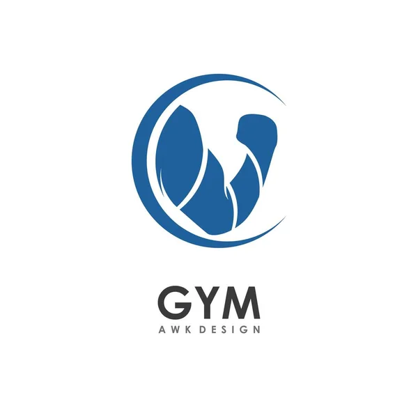 Gym Logo Vector Design Template — Stock Vector