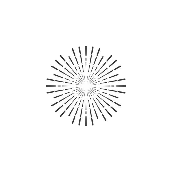 Конструкция Векторного Шаблона Фейерверка — стоковый вектор