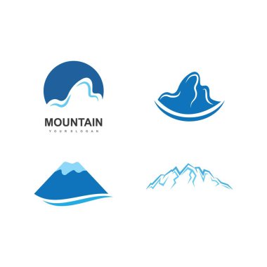 Dağ illüstrasyon doğa logo vektörü