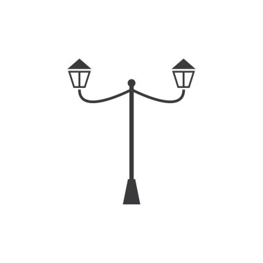 Bahçe lambası düz tasarım vektörü