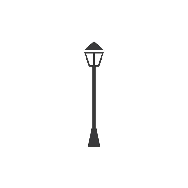 Garten Lampe Symbol Flache Design Vektor — Stockvektor