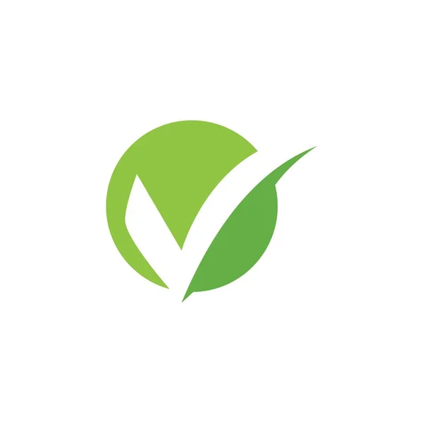 Check Mark Letter Logo Design — Stock Vector