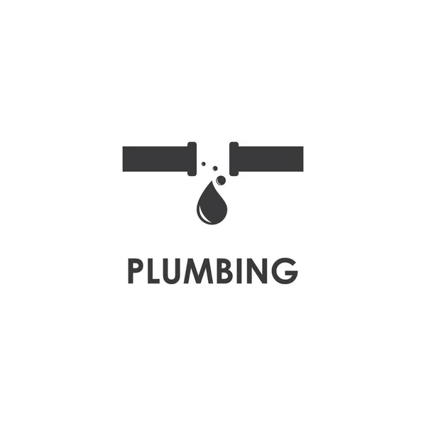 Plumbing Logo Vector Design Business Template — Stock Vector