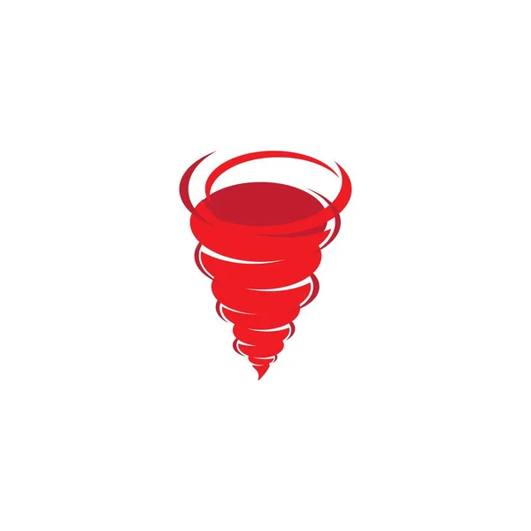 Wind Tornado Logo Vector Illustration Flat Design — Stock Vector