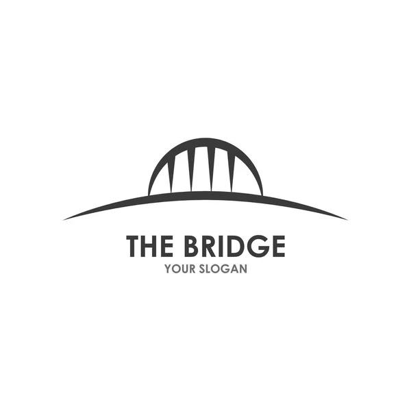 Wzór Wektorowy Logo Ilustracji Mostu — Wektor stockowy