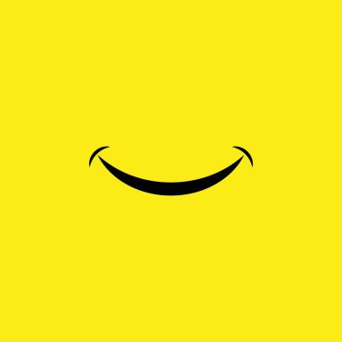 Smile happy face vector design clipart