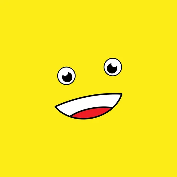 Smile Happy Face Vektor Design — Stockvektor