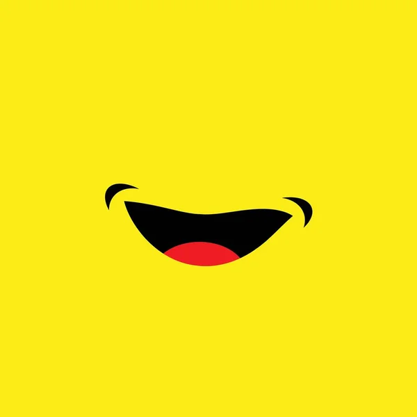 Smile Happy Face Vektor Design — Stockvektor