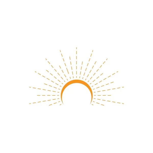 Шаблон Піктограми Логотипу Sunburst — стоковий вектор