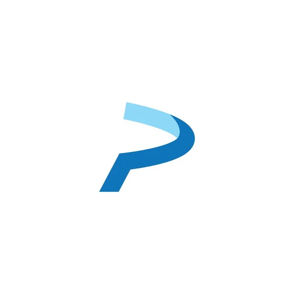 P初期支払いロゴベクトルデザイン — ストックベクタ