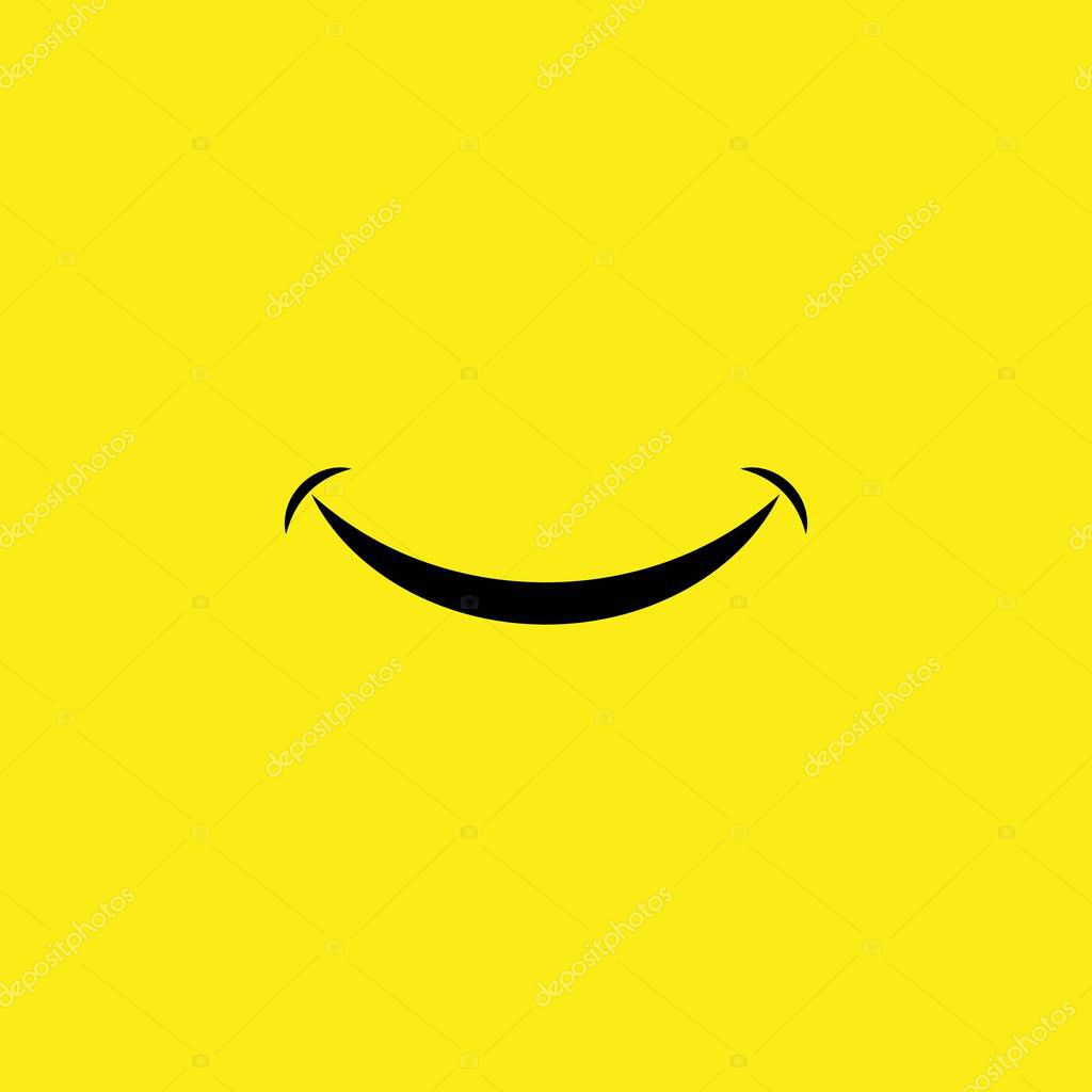 Smile happy face vector design